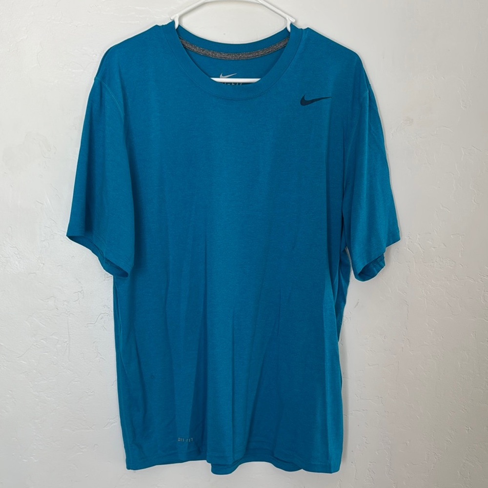 Nike Blue Short Sleeve Tee Athletic Performance